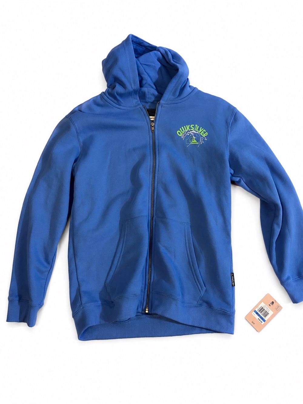 Quiksilver Boys' Blue Zip-Up Hoodie (16) XL NWT